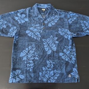 Tommy Bahama Blue Floral Shirt XL